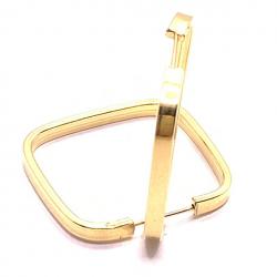 Brinco em ouro amarelo 18k feminina - Africana - 2BRO0030